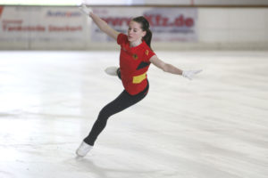 Nachwuchsathletin beim Training