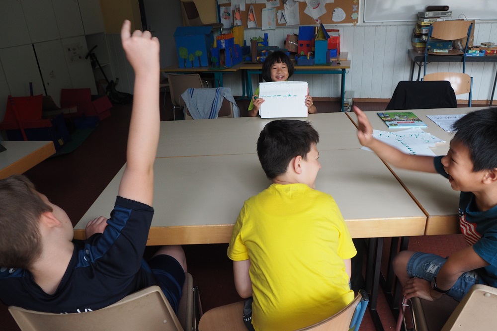 Die Kinder der Frankfurter Albert-Schweitzer-Schule hatten viel Spaß bei den Übungen.