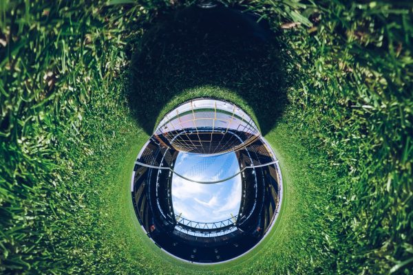 Stadium magnifying glass view