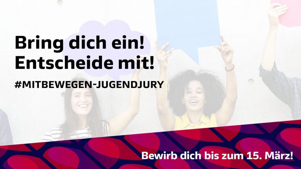 Jugendjury Infografik: Bring dich ein! Entscheide mit!