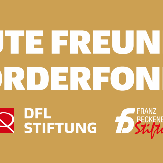 Visual des "Gute Freunde Förderfonds" von DFL Stiftung und Franz Beckenbauer-Stiftung