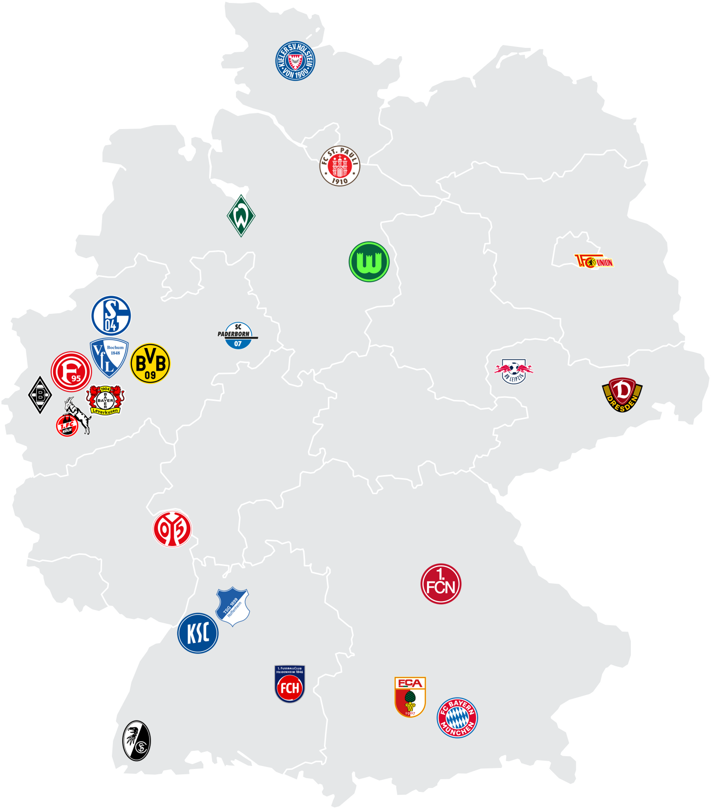 "Bundesliga bewegt"-Clubs 2026