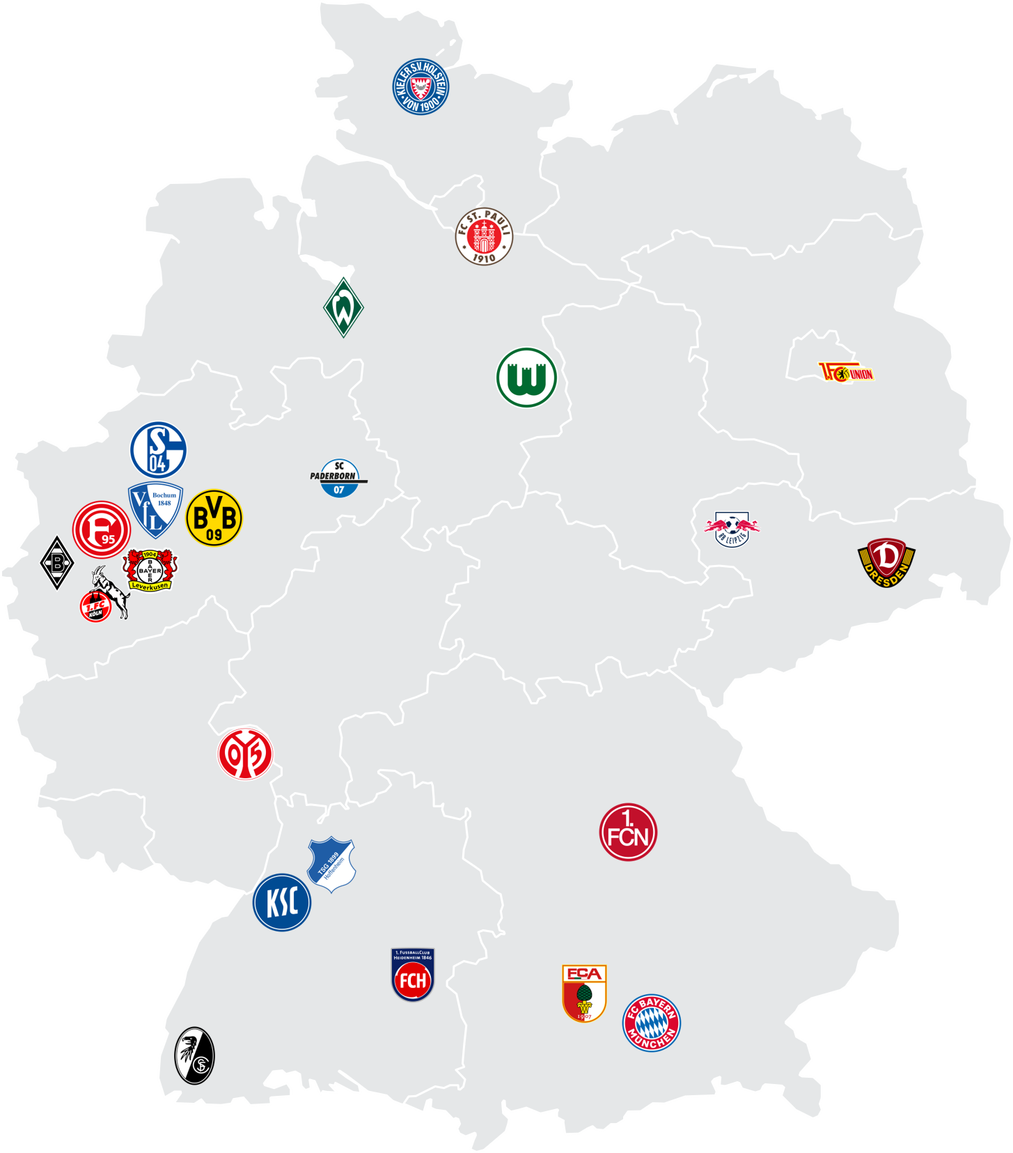 "Bundesliga bewegt"-Clubs 2026