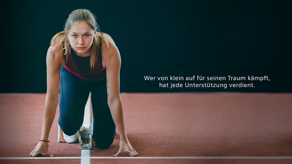 Gina Lückenkemper, Hauptdarstellerin im neuen Spot Gina Lückenkemper, Hauptdarstellerin im neuen Spot